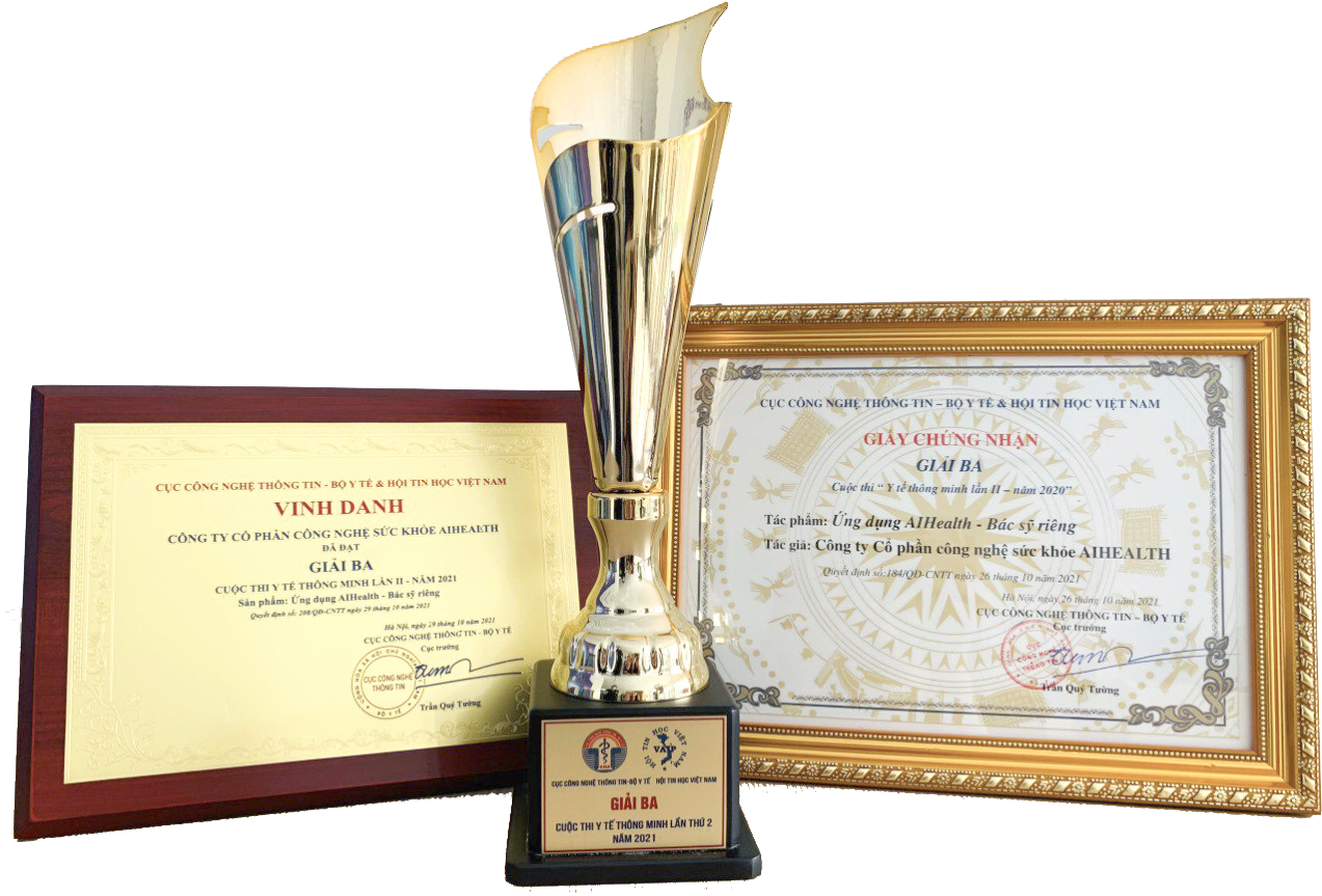 Giải thưởng <span>top 3</span> ứng dụng Bộ y tế